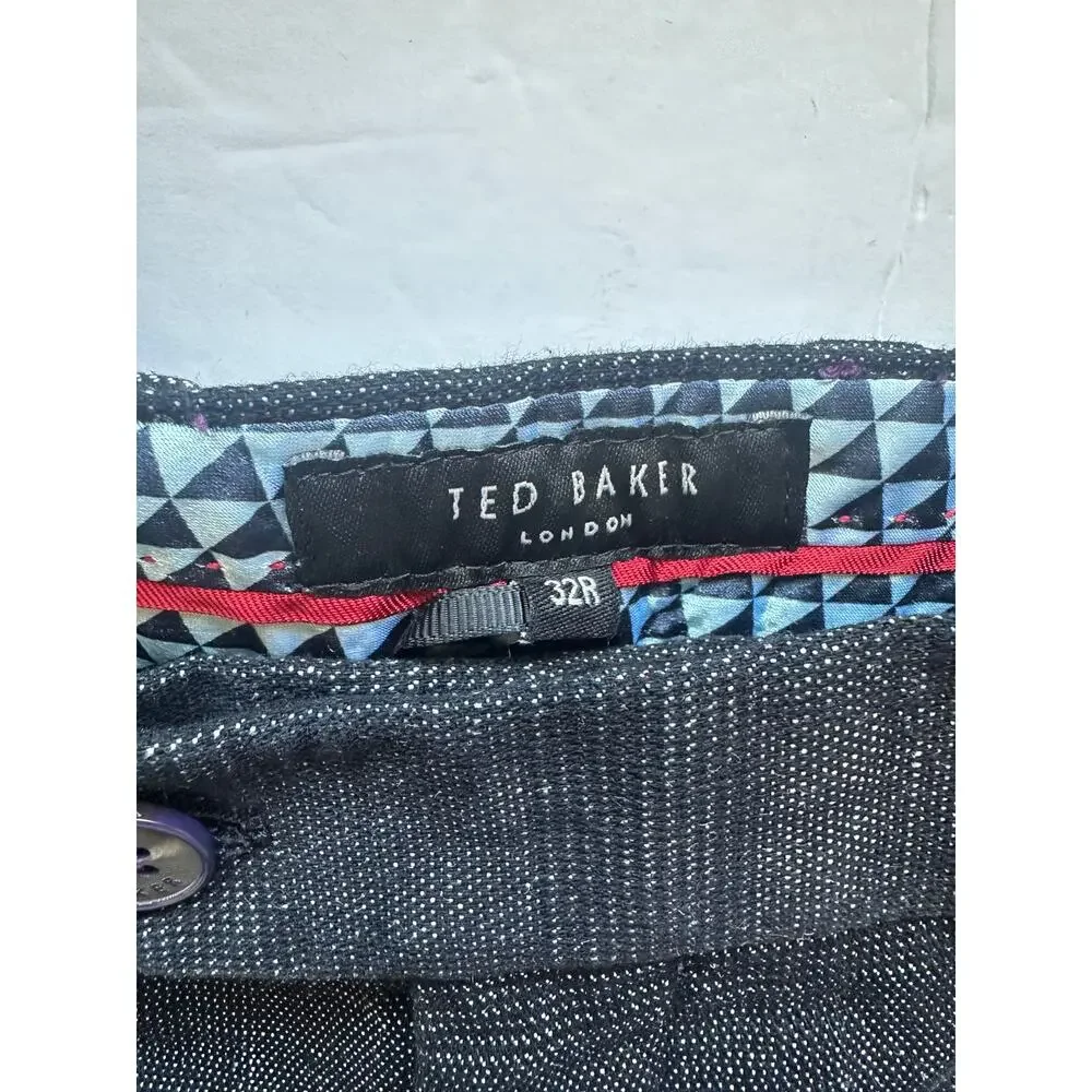 NWOT Ted Baker London Men's Plaid Dress Trousers - Size 32R